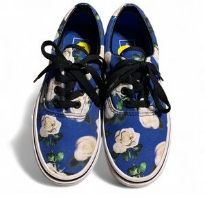 Vans Era Romantic Floral White Rose / Blue Skate Sneaker Mens 5/Wmns 6.5 (S714)